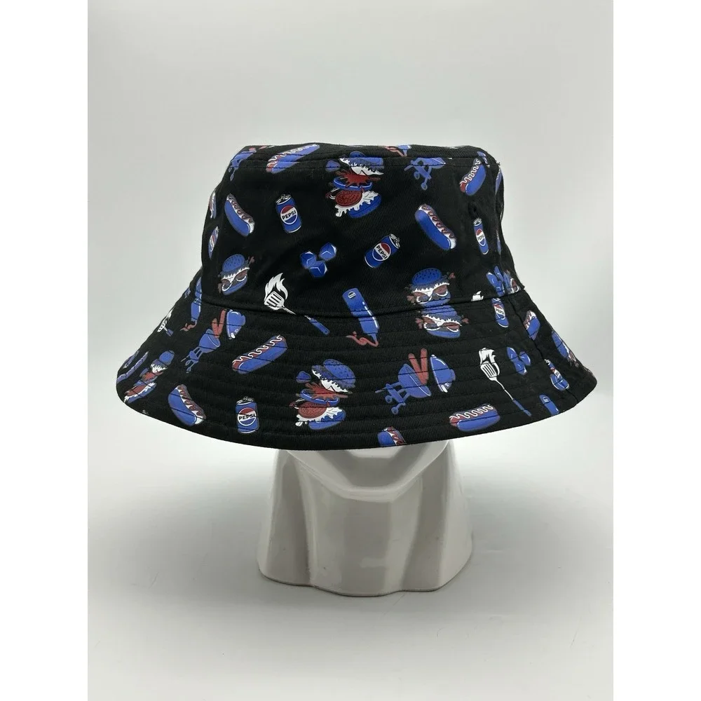 RARE Reversible Better With Pepsi Bucket Hat Cookout Hot Dogs Burgers Spatula‎